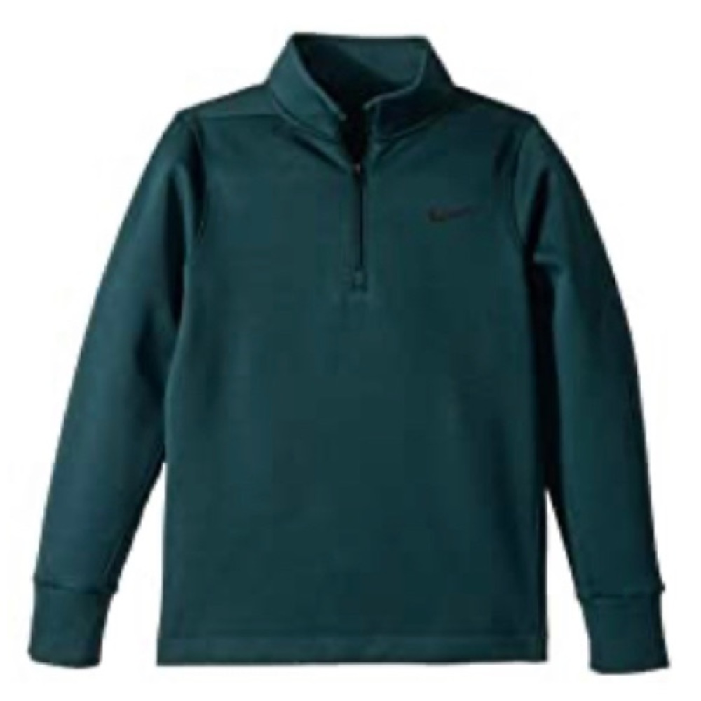 EUC Nike Therma 1/2 Zip Golf Pullover Dark Green Youth Medium (Size 10-12)